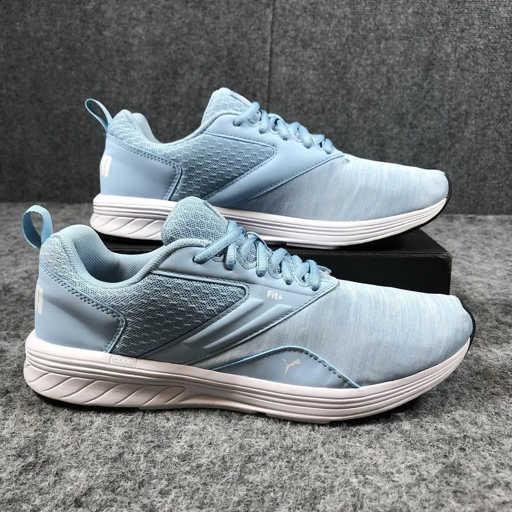 Puma NRGY Fit+ Shoes Mens Size‎ 7 Light Blue Mesh Running Sneakers 190556-14